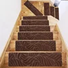 76x20cm Adhesive Free Self-adhesive Stair Mat TPR Anti-slip Step Pad Repeatedly Used Floor Rug Brushed Embossed Carpet 3