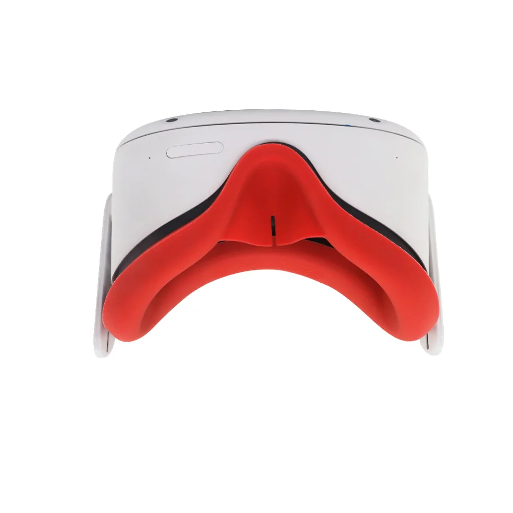For Meta Oculus Quest 2 VR Silicone Face Cover Eye Pad Anti-Sweat Prevent Light Leakage Washable For Oculus Quest 2 Accessories