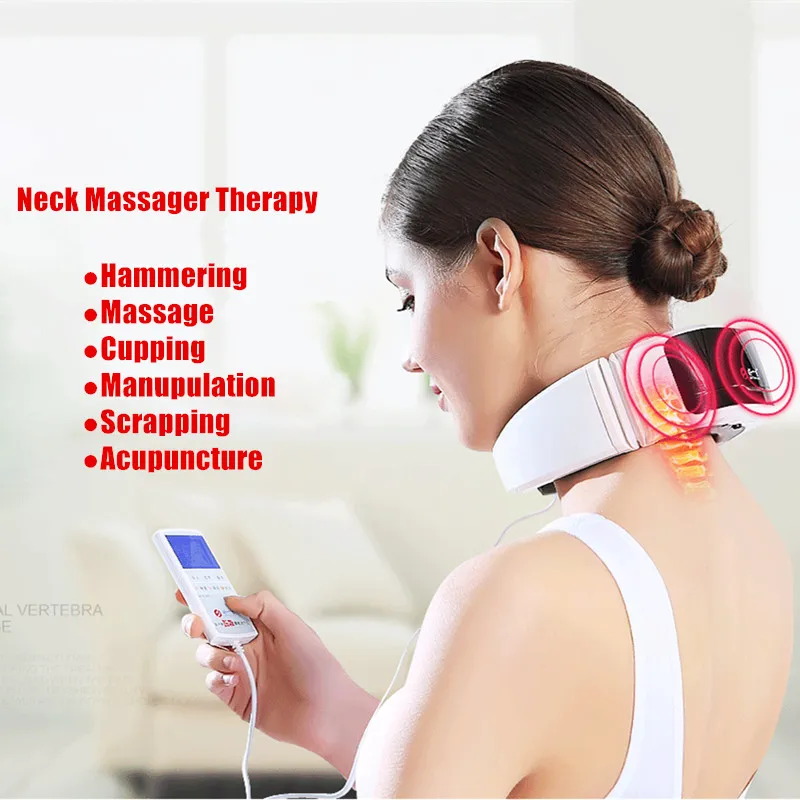 

Vibration Pulse Neck Infrared Heating Massager Far Infrared Heating Hammering Massage Cupping Manupulation Scrapping Acupuncture