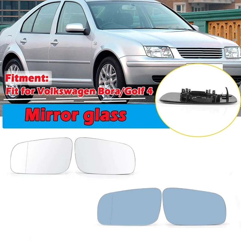 Beheizte Rückspiegel Glas Für VW Jetta Golf MK4 Passat 1999-2004 Blau/Klar Anti-beschlag Abtauen spiegel Glas Auto Zubehör