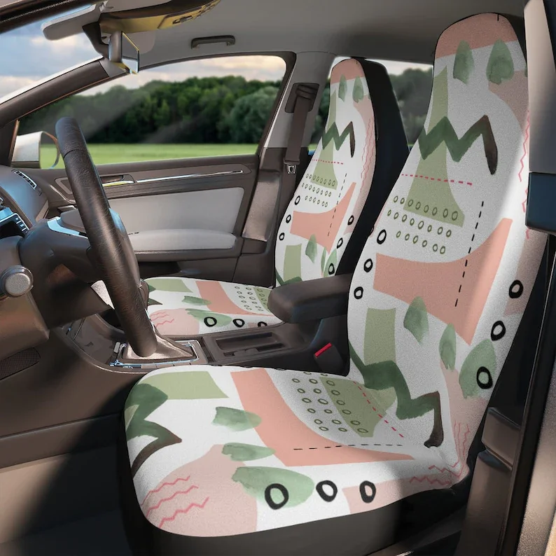 

Abstract Modern Art Car Seat Covers | Custom