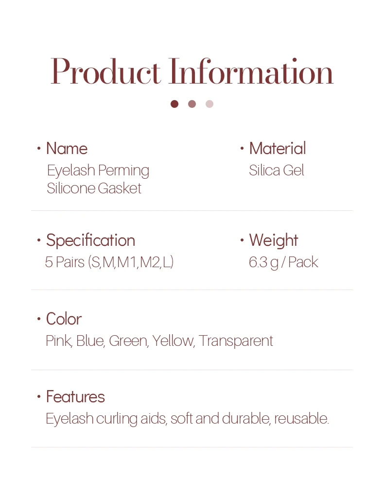 Wimpern Dauerwelle Silikon Dichtung Bunte Pads Weiche Langlebige Wiederverwendbare Frauen Make-Up Werkzeuge Hohe Qualität – Detail 2