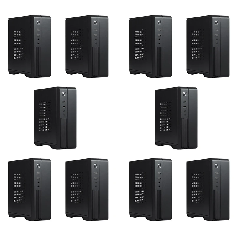 10X Mx02 Mini Itx Computer Case Htpc Host Chassis Usb2.0 Itx Enclosure Chassis Di Controllo Industriale Per Ufficio Business