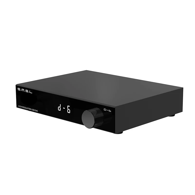 SMSL D-6 Decoder Dual Ak4493s Suport DSD512 PCM 768kHz/32Bit D6 DAC Bluetooth 5.1 SBC/AAC/APTX/APTX HD/LDAC With Remote Control