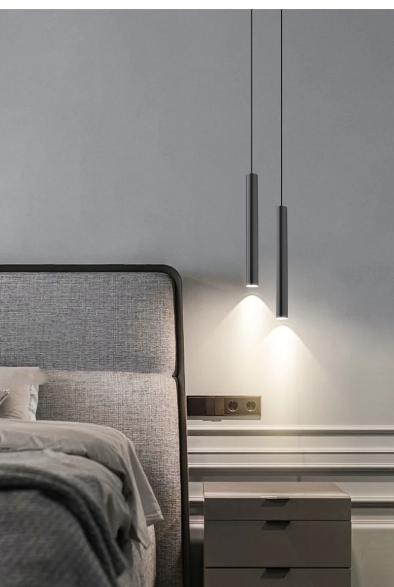 White finish pendant lamp