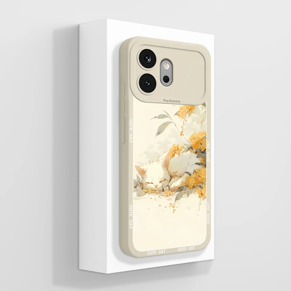 Candy Painted Soft Liquid Silicone Lightweight Phone Case with Lens Protection