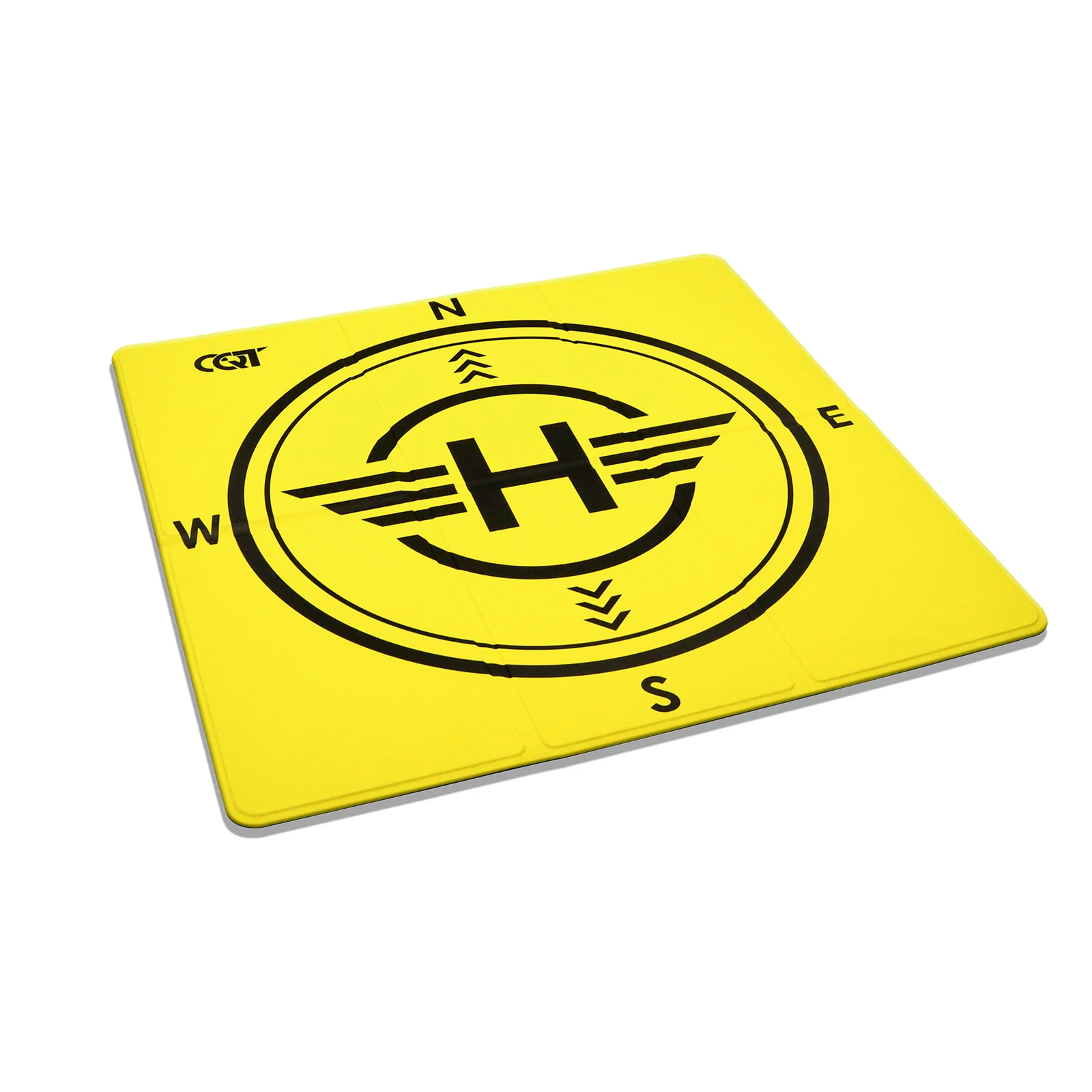 Sac de transport contenant le tapis d'atterrissage pour drone double face bicolore 43x43cm.