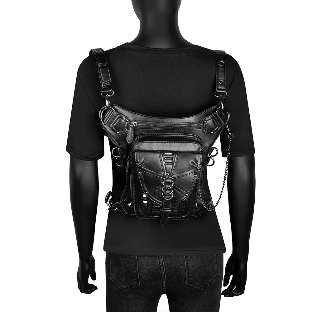 Steampunk Women's Bag Single Shoulder Messenger Bag Women's Small Bag Outdoor Leisure Mobile Phone Bodypack Fanny Pack Waist Bag