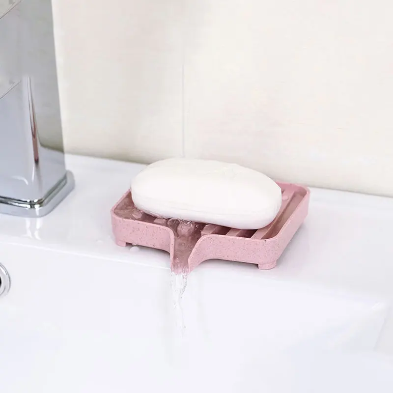 1PC Creative Wheat Straw Soap Dish with Drainage Bathroom Soap Holder Eco-Friendly Storage for Bathrooms-High Cost Perf soap holder