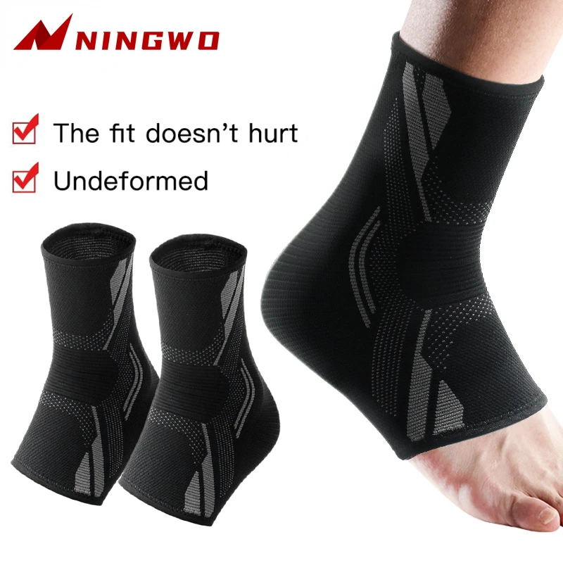 

1 Pcs Ankle Brace Compression Sleeve Basketball Soccer Running Sports Ankle Guard Relieves Achilles Tendonitis, Reduces Swelling