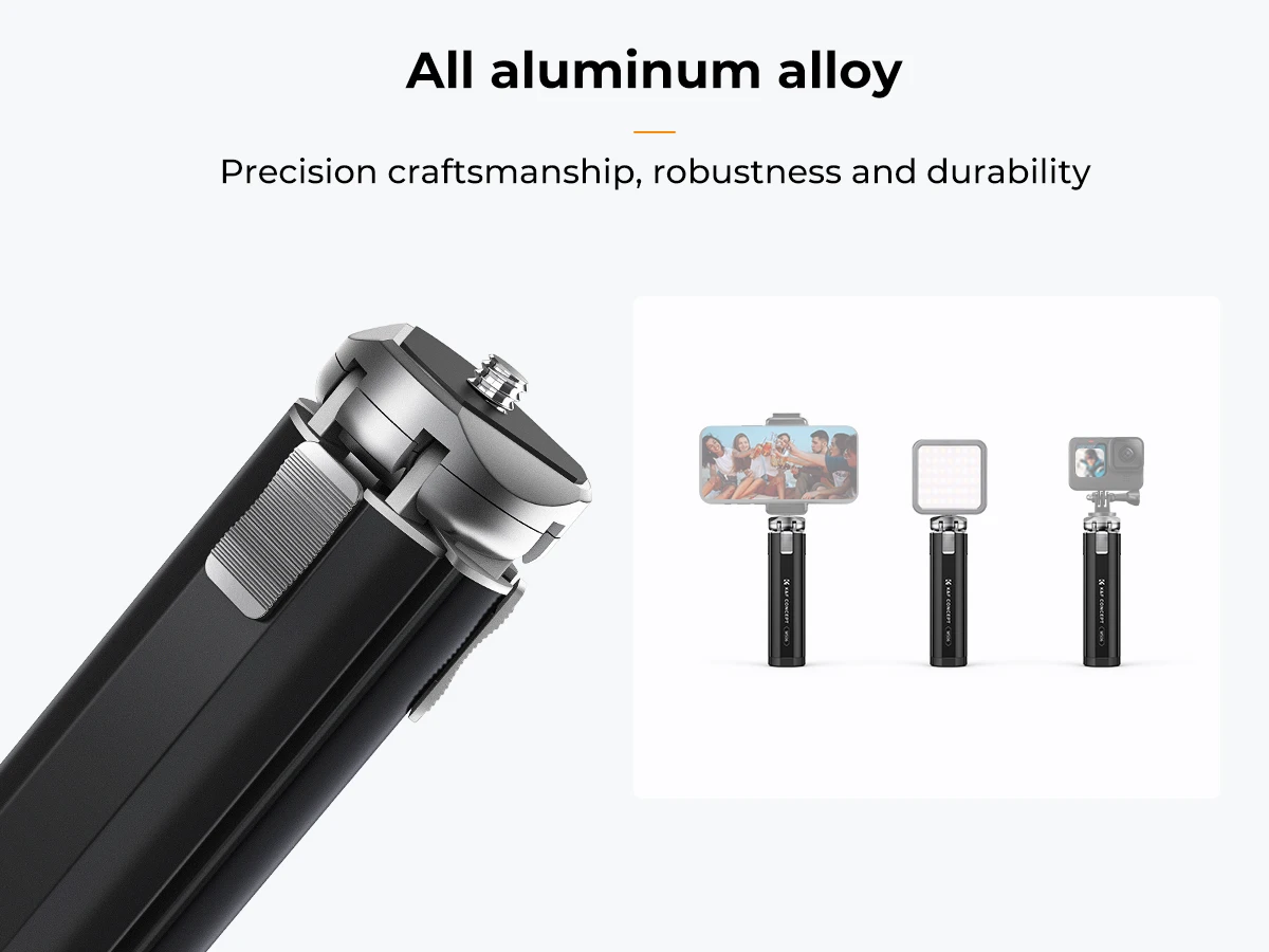 Description Picture 6 of itemK&F Concept New Mini Phone Camera Tripod 1/4" Screw Lightweight Table Stand 44lbs Load Desk Tripod for DSLR Camera Phone Tripode