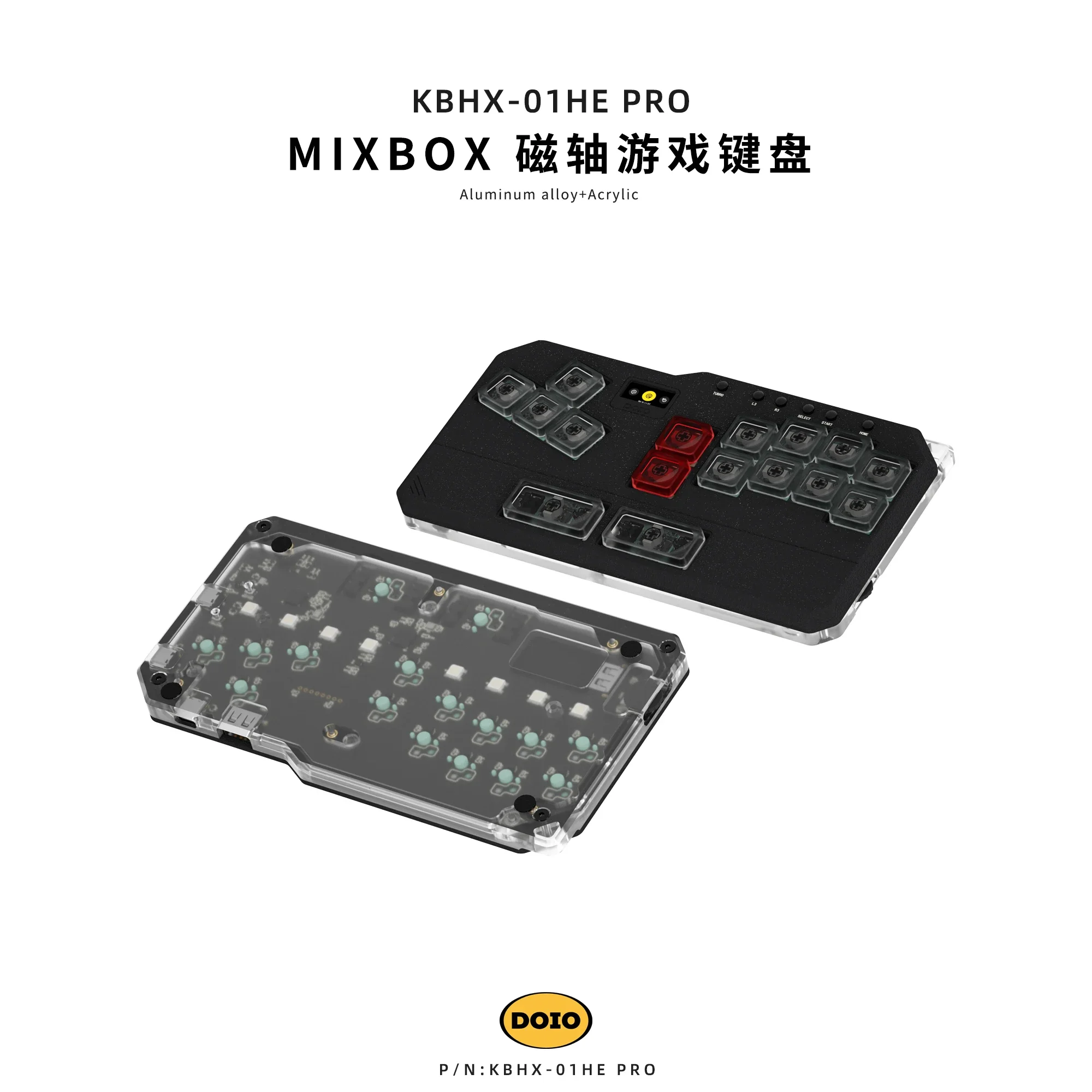 DOIO Mini Hitbox MIXBOX KBHX-01HE PRO 磁気スイッチキーボード