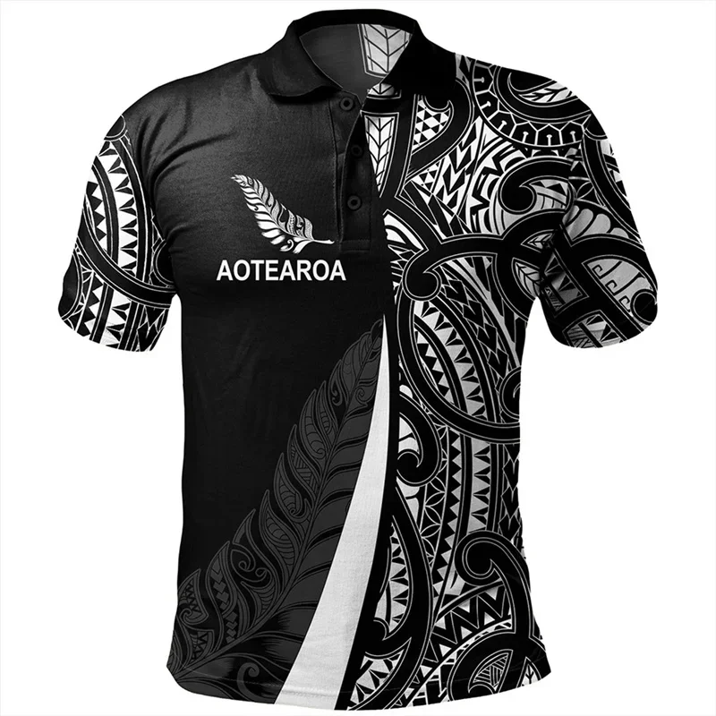 Men's Maori Art NZ Printed polo shirt main image 0