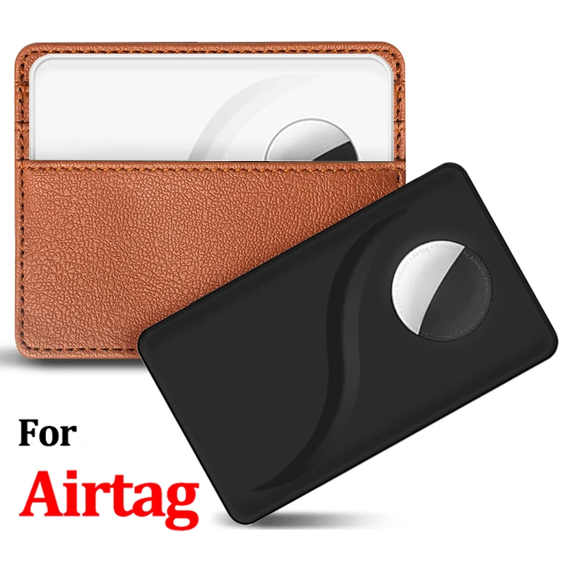 For Apple AirTag Case Wallet Tracker Holder Thin Card Protective for Apple Airtag Locator Tracking Location Cover Case Anti-lost