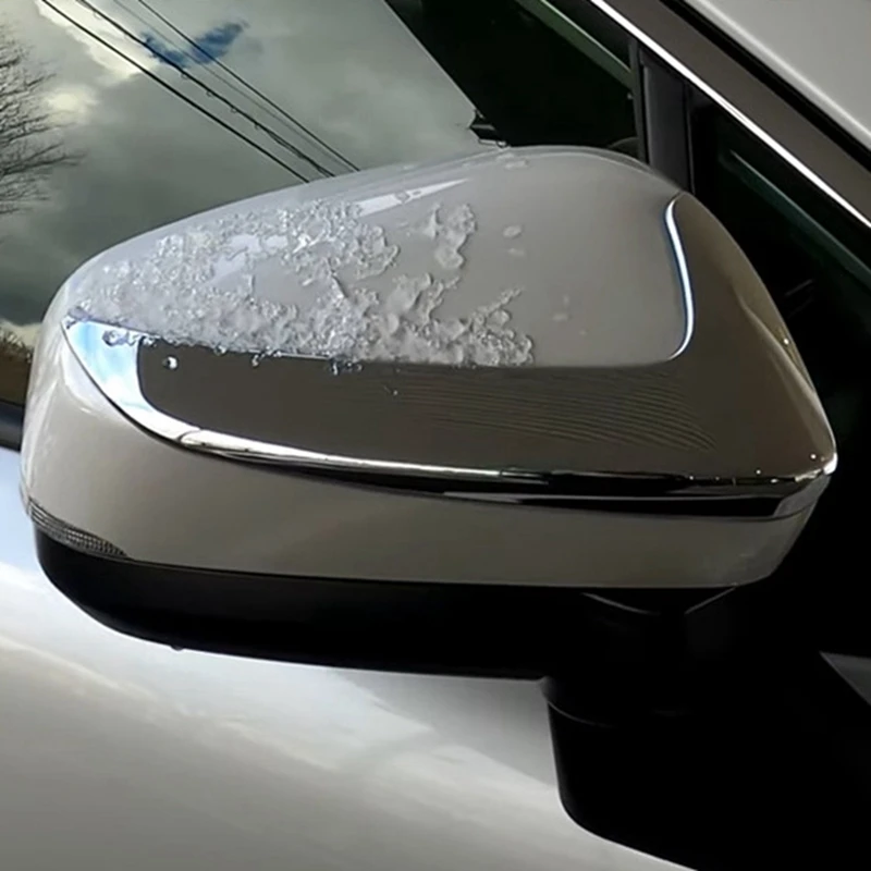 1Pair ABS Chrome Side Rearview Mirror Strip Cover Trims Sticker For Toyota Noah Voxy 90 Series