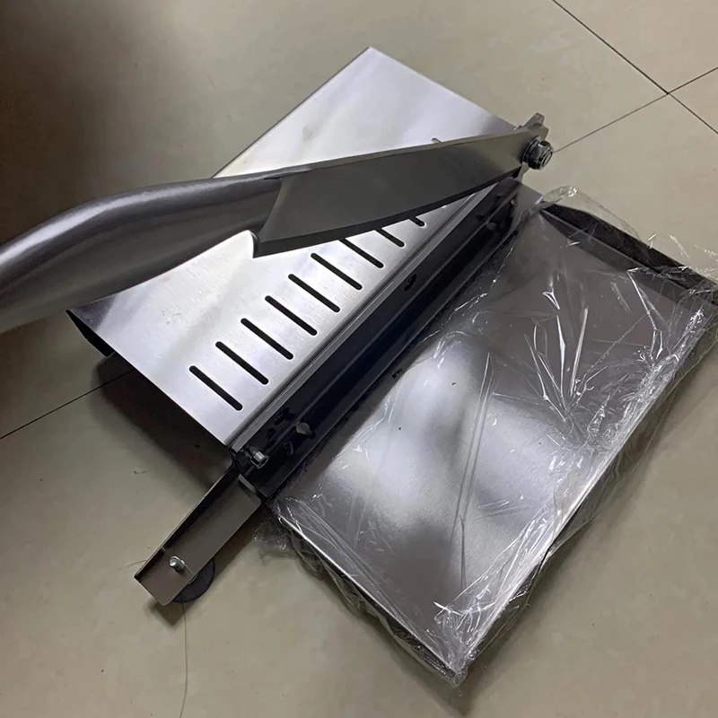 Meat Slicer Commercial Frozen Bone Cutting Machine Minced Lamb Bone Meat Cutter Chicken Duck Fish Ribs Lamb Cutting Kitchen Tool