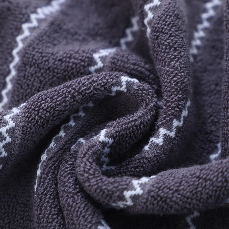 70x140cm pure Cotton Absorbent Large Size bath towelStriped Solid Color Soft  Comfortable adult Bathroom Towel Towel Hotel Towel 4