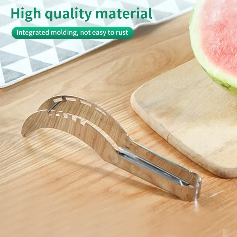 Watermelon Cutting Tool Divider Stainless Steel Creative Multi-Functional Watermelon Meat Slicer Kitchen Accessories watermelon slicer