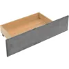 Queen Size Platform Bed with Adjustable Headboard and 4 Drawers on Two Sides,Linen Upholstered Bedframe w/Slats Support,Beige 5