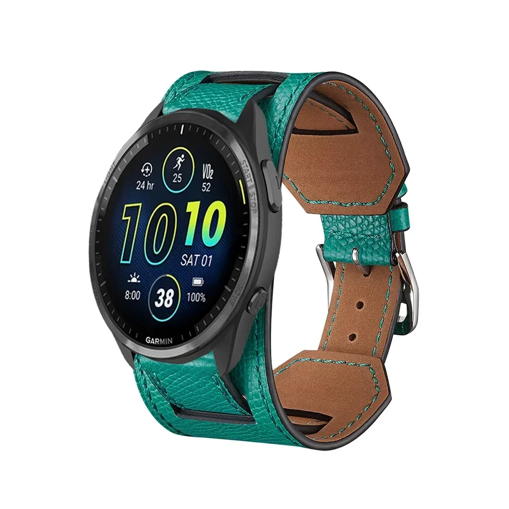 Premium Leather Smartwatch Strap – Universal Fit, 20/22mm