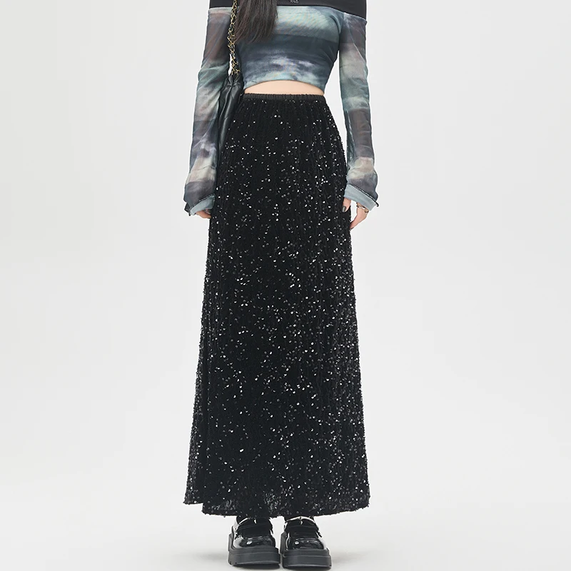 

Женская одежда, юбка в Корейском стиле, Новинка весна-лето 2024, узкая трапециевидная юбка с высокой талией, облегающие длинные юбки, юбки в эстетическом стиле