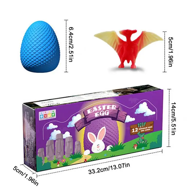 Dinosaur Eggs Excavation Dig Kit Dino Easter Eggs with Dinosaurs Inside 12 Pack Science Experiment Kits for Kids STEM Activities 6