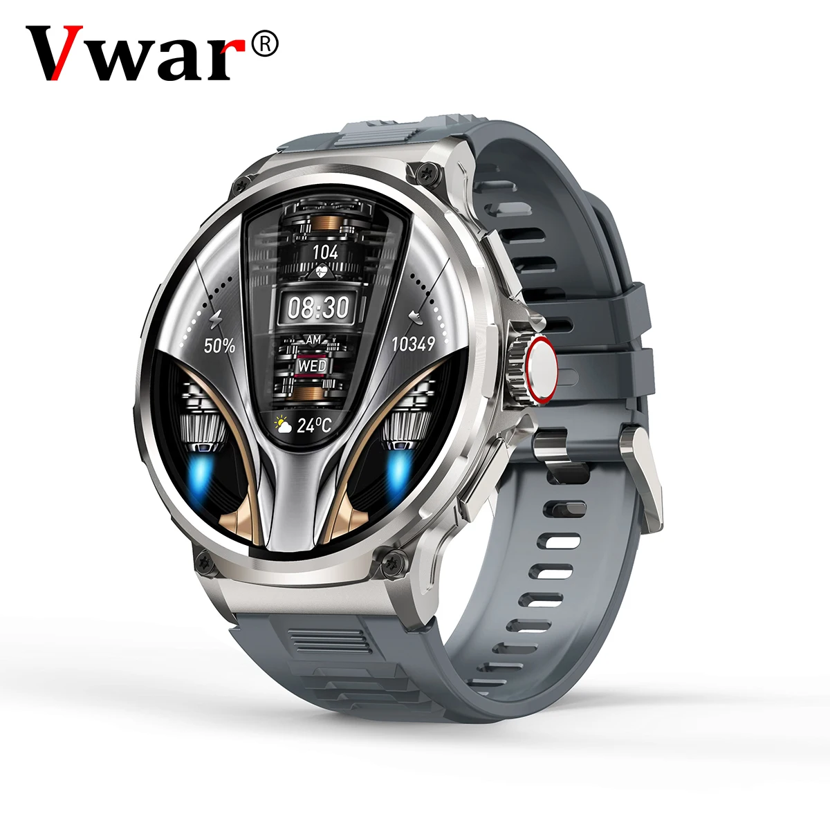 1.85 "Ultra Screen Vwar V69 Smart Watch Men 710Mah Large Battery Bluetooth Call Ip68 Smartwatch Sportivo Impermeabile