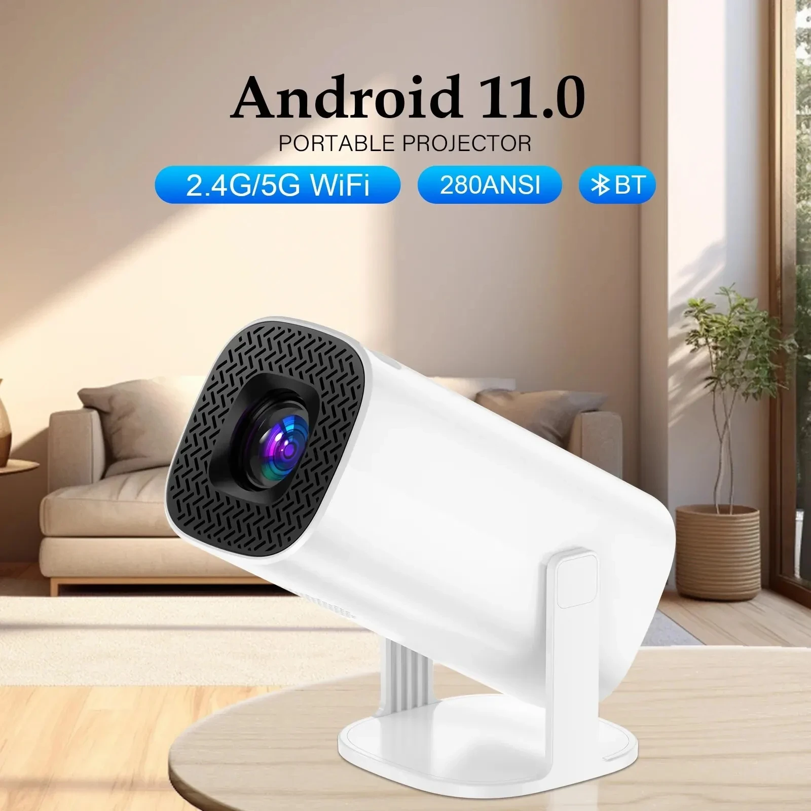 Fwiull C16 Proiettore 4K Nativo 1080P Con WiFi 6, Messa A Fuoco Automatica E Correzione Trapezoidale 4P - 6