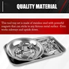 3-Piece Magnetic Tray Holder, Magnetic Parts Tray Set, Thickened Tray,Stainless Steel, Tool Trays For Screw, Bolts, Nuts 5