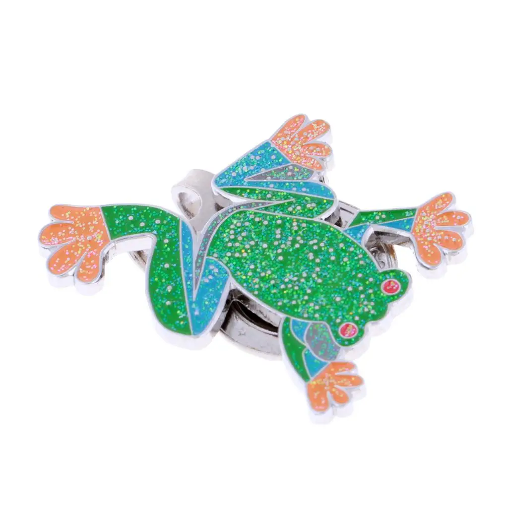 Novelty Magnetic Cap Clip with Golf Ball Marker Fits Golf Visor Golfer Gift Frog both for Women and Men