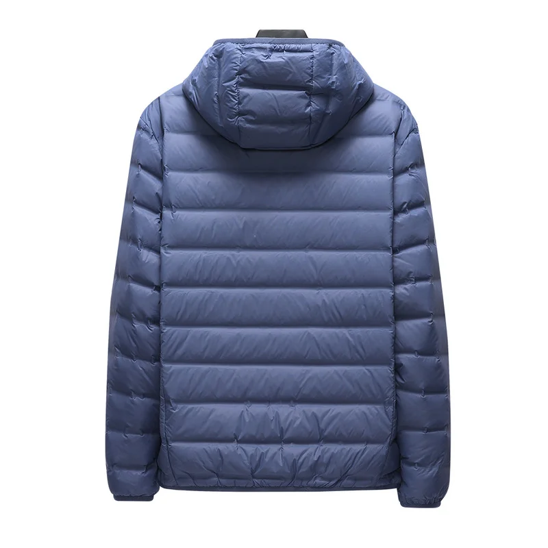 Down Jacket Anti-splashing Lightweight Puffer Jacket 90% White Duck Down Men's Hooded Water and Wind-rainproof Keep Warm Down Coats 5XL 6XL