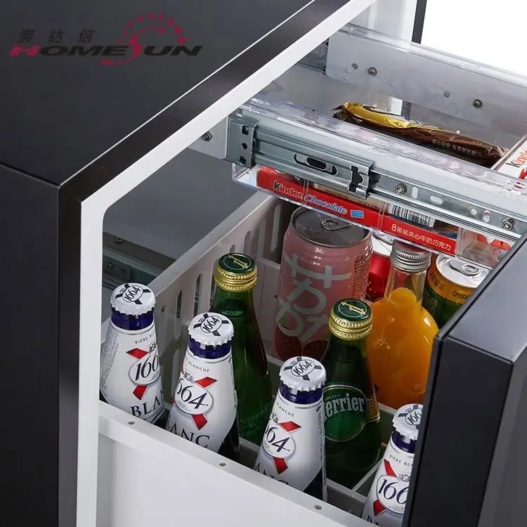 48L New Thermoelectric Hotel Mini Bar/refrigerator With Glass Door for Hotel Room