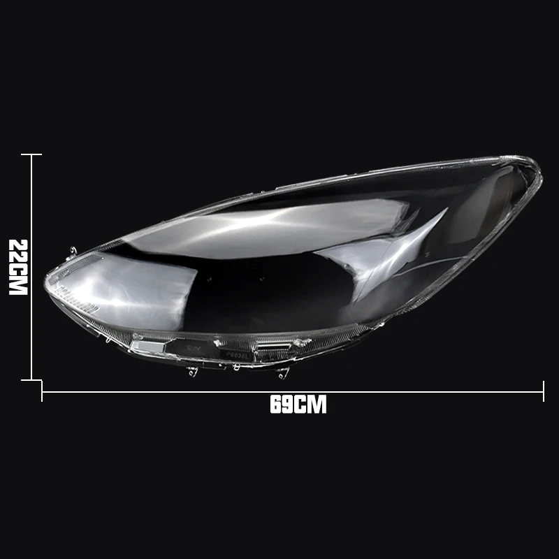 마쓰다 2 M2 2007-2012 용 자동차 전면 전조등 커버, 방수 투명 전조등 렌즈 교체, 전조등 쉘