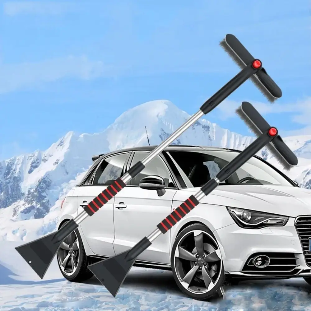 

Multifunctional Car Snow Shovel New Double Headed Telescopic Cleaning De-icing Shovel Defrosting Tools Rotatable Snow Remover