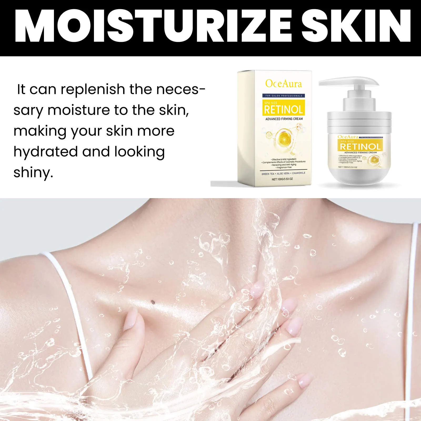 Facial Moisturizer Cream Retinol Wrinkles Remover Sagging Firming Lifting Anti Aging Fresh Fragrance Body Lotion Daily Skin Care 2