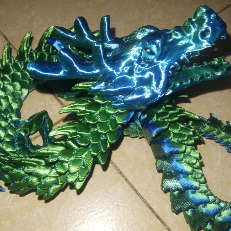 3D printed Chinese dragon 60cm Full body joints that can move Home furnishings and decorations are worth collecting creative toy ornament crafts,miniature figurines,resin ornaments,miniature ornament,3d printed toy,resin crafts,dragon statue,dragon ornament