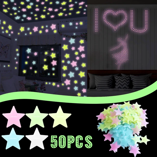 Luminous Cartoon Sun Stars Glow In The Dark Stickers Fluorescent Wall  Stickers For Kids Rooms Bedroom Nursery Ceiling Wall Decor - Wall Stickers  - AliExpress