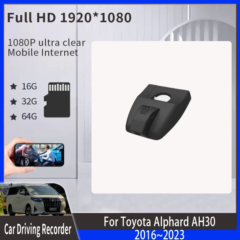 Dvd Per Auto Per Toyota Alphard Vellfire Ah30 2016 ~ 2023 Dashcams Voor Player Registratori Stradali Fotocamera Dvr Dash Cam Wifi Accessori Per Auto