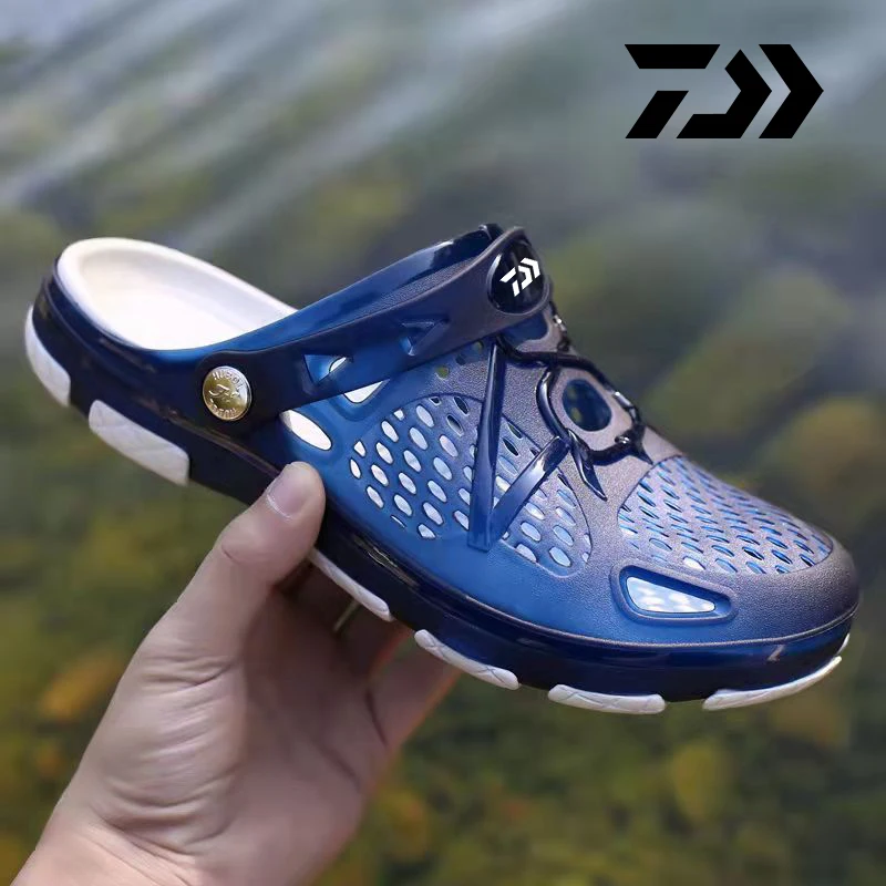 Daiwa Fishing Shoes Men Beach Sandals Wear-resistant Non-Slip Wading Shoes  Outdoor Breathable Slipper Sandalia Water Shoes - AliExpress