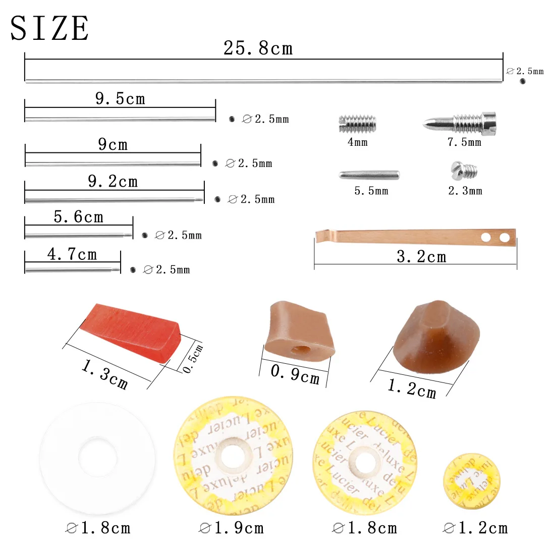 Flute Repair Parts Set 10 Pieces Accessories musical instruments