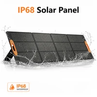 Panneau solaire pliable 200W 420W monocristallin à haute efficacité, kit de chargeur solaire portable et étanche, panneau solaire pliable multi-sorties pour camping en plein air, camping-car, van, station d'alimentation portable hors réseau. 6