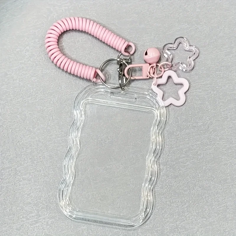 Retractable ID Holder with Keychain & Wrist Strap - Secure & Stylish Card Accessory