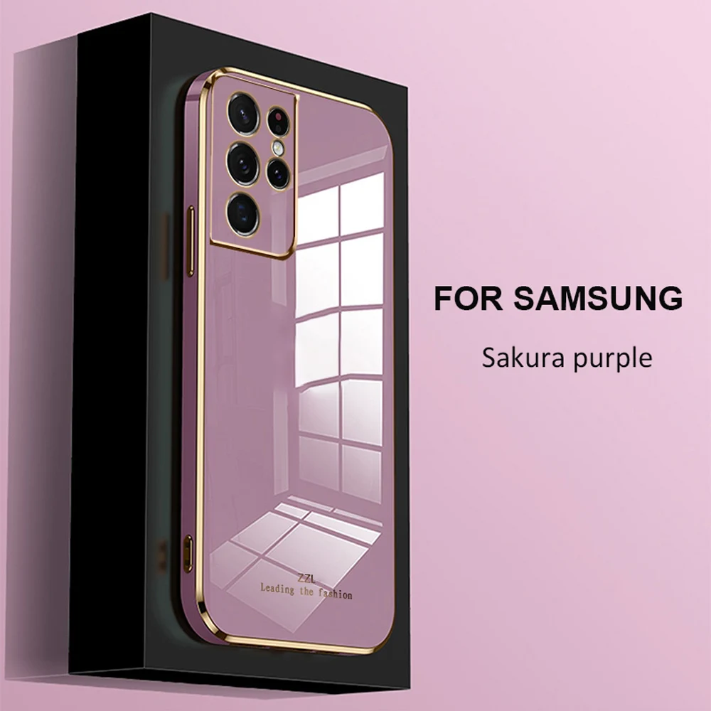 Vuông Sang Trọng Ốp Lưng Điện Thoại Samsung Galaxy A32 A52 S A72 A22 A82 4G 5G M32 Bao dành Cho Galaxy A52 A71 51 Mềm Mại Ốp Silicone samsung flip phone cute