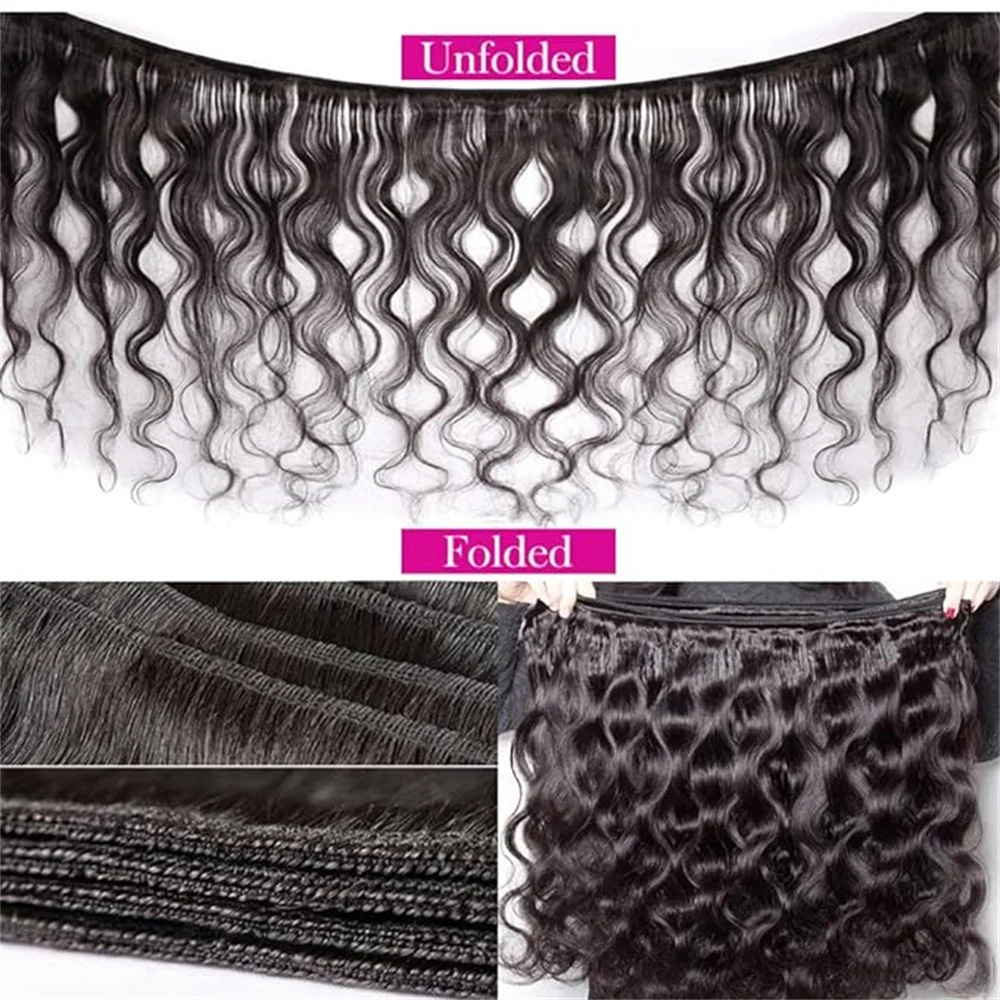 Body Wave Bundles with Closure 4x4 HD Lace Frontal Wig 100% Human Hair Unprocess Natural Transparent Lace 4x4 Wig Block On Sale