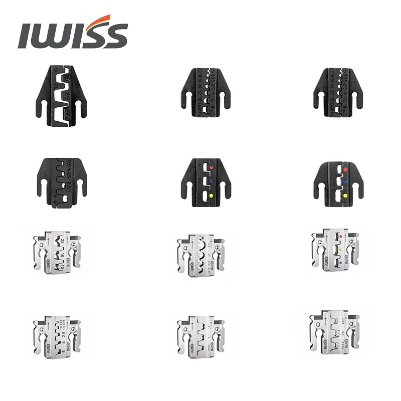 IWISS 35WF10WF/10N/04B/125/03C etc Terminals Crimping plier's Jaws Set