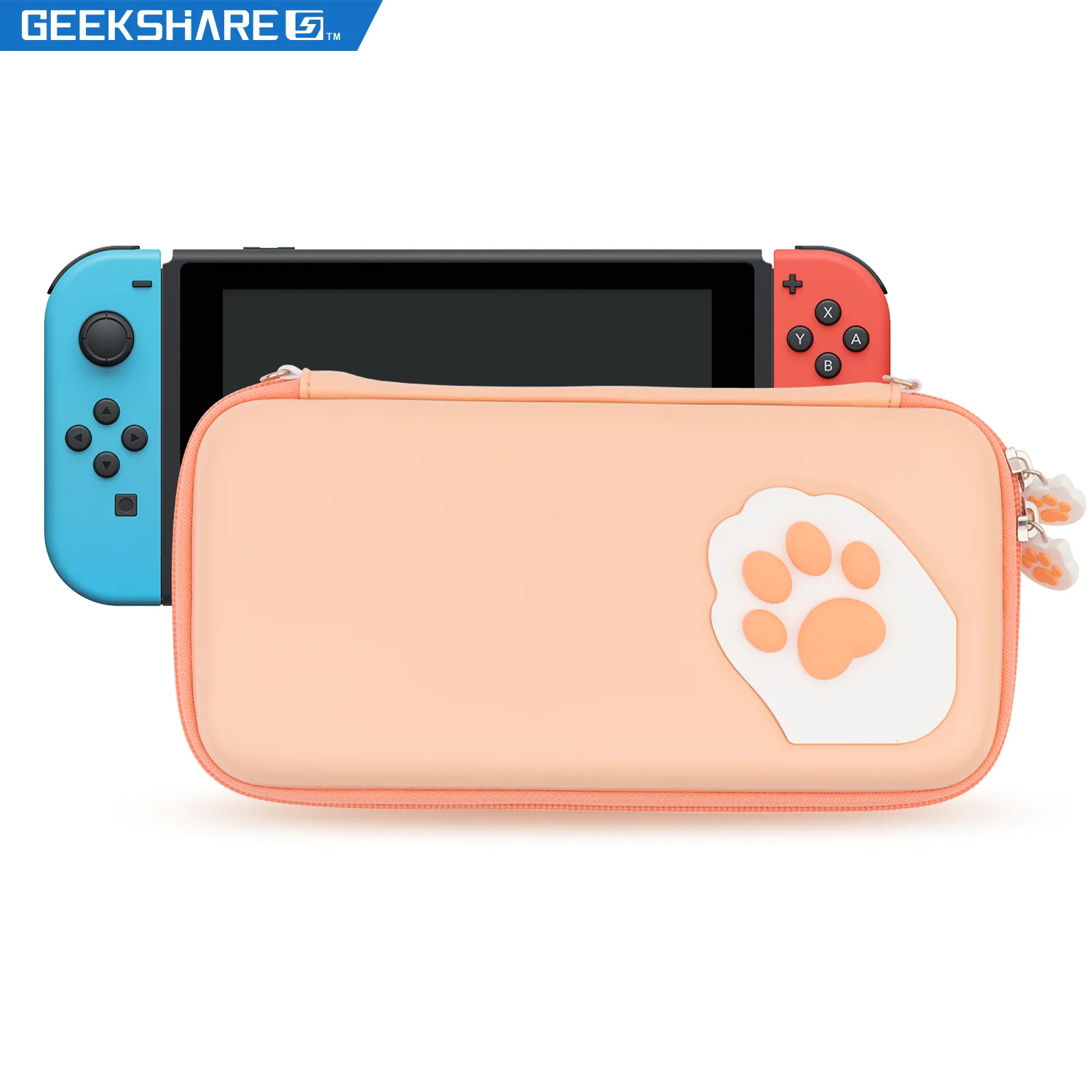 

GeekShare Official Case For Nintendo Switch Kawaii Portable Hard Shell Travel Carrying Cases Fit Switch OLED Console and Joy-con