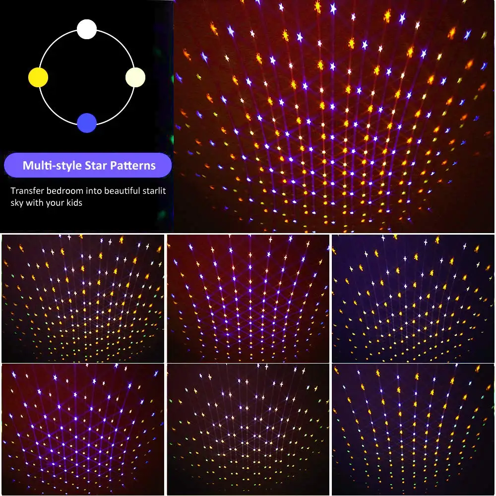 Proiettore di stelle Luce notturna per interni ed esterni Luci di illuminazione a LED Mini matrimonio Buon compleanno Ramadan Giardino Decorazione per feste_voghion.com