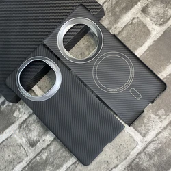 Premium Real Carbon Fiber Ultra - Thin Magnetic Folding Phone Case for Mate X6 (600D Metal Magsafe)