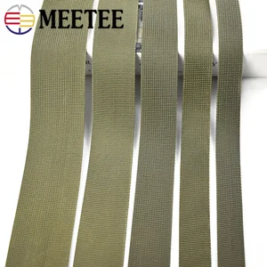 10M 20-50mm ArmyGreen Nylon Webbing Tape For Sewing Bag Strap Belt Ribbon Band Backpack Decor Binding DIY Garment Accessories