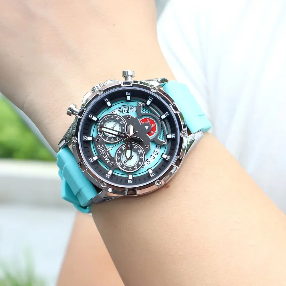 MEGIR Fashion Personalized Quartz Sports Chronograph Luminous Waterproof Men's Watch